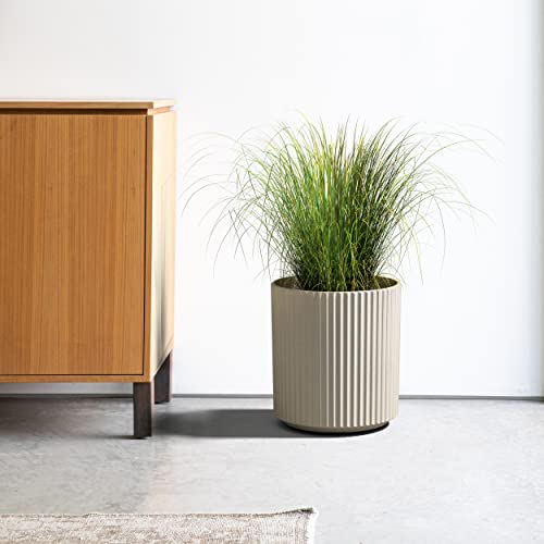 Demi Series Round Planter for Porch (Sand / 16 inch)