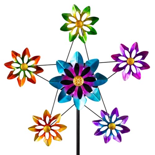 Outdoor Kinetic Wind Spinner (Flower)