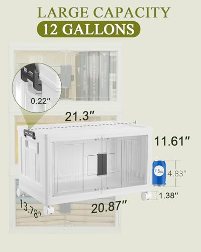 48QT Storage Bins with Lids for Home