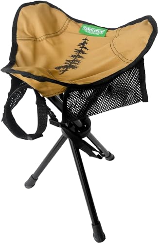 Slacker Tripod Chair for Camping (Repreve (Brown/Khaki) / Repreve Deluxe Slacker Chair)