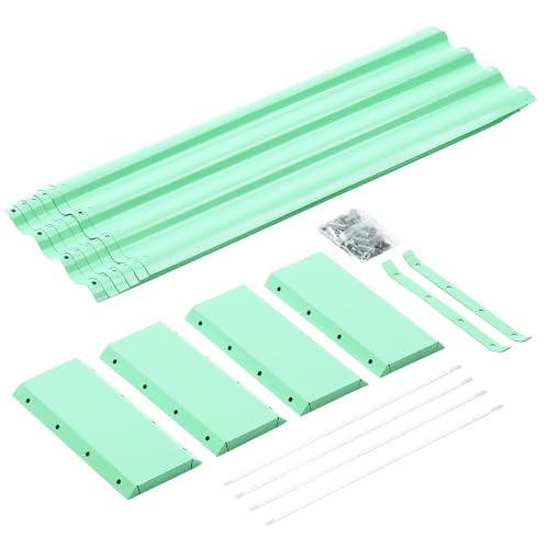 8×4×1ft Galvanized Metal Raised Garden Bed (Lime Green / 8×4×1ft)