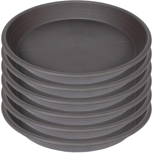 6 Pack of 6 inch Plant Saucer (6" (6 pack) / Brown)