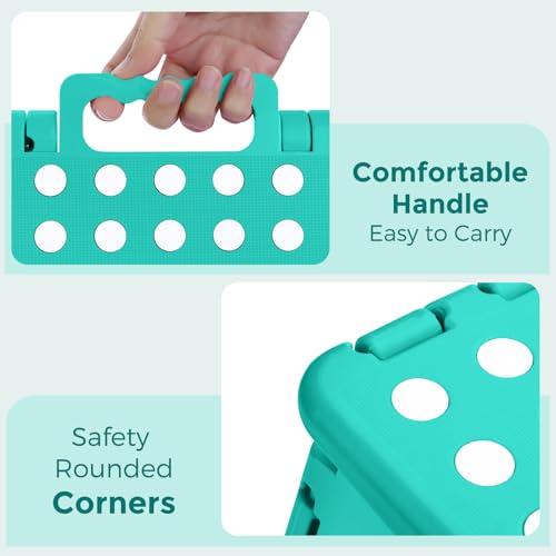 Folding Step Stool 13 Inch (Teal / 13 Inch)