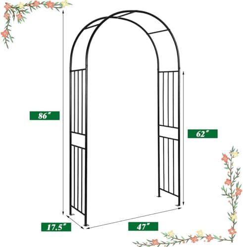 Moccha Garden Arch Arbor Trellis (47" x 17.5" x 86")