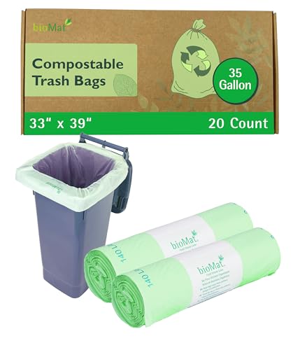 33 35 Gallon Compostable Food Scrap Bags (10 Count (Pack of 2) / 35 Gallon)