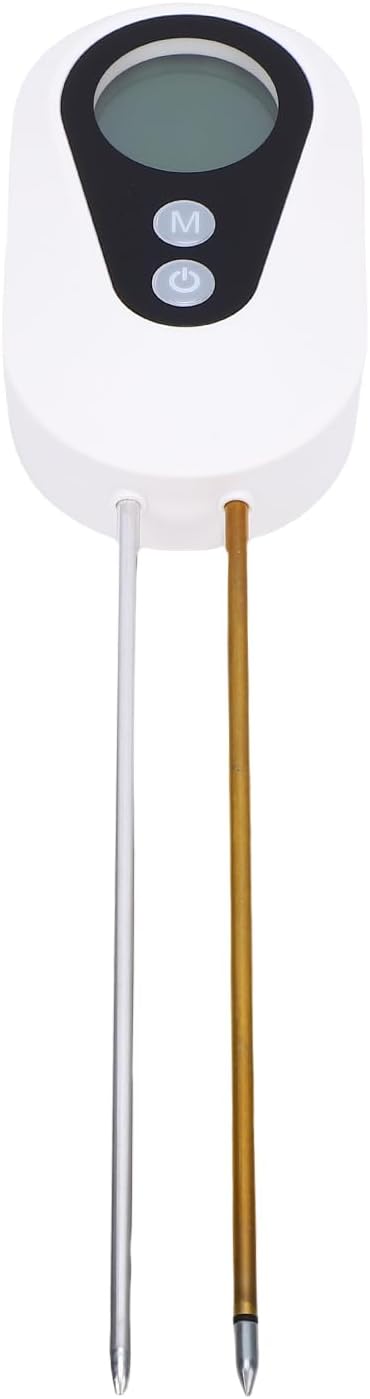 Soil Meter, PH Moistures Temperature Light Digital Soil Tester with Bright LED Display for Garden Lawn Farm and Orchard