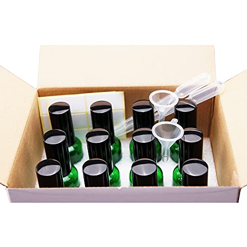 Green Glass Spray Bottles 2oz (12 Count)
