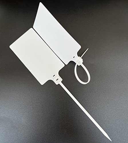 Blank Waterproof Plastic Tags for Labeling Marker Ties Large Tag Fastener Zip Tie Label Security Seal Tags 2.28"×3.94" 200pcs