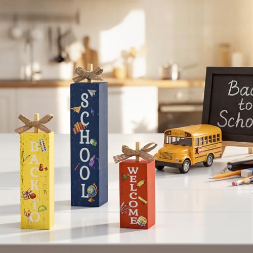 Smile Wooden Tabletop Decor (Letter School)