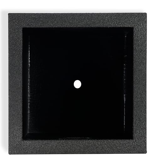 PolyStone Monterray Cube Planter (Black Granite)