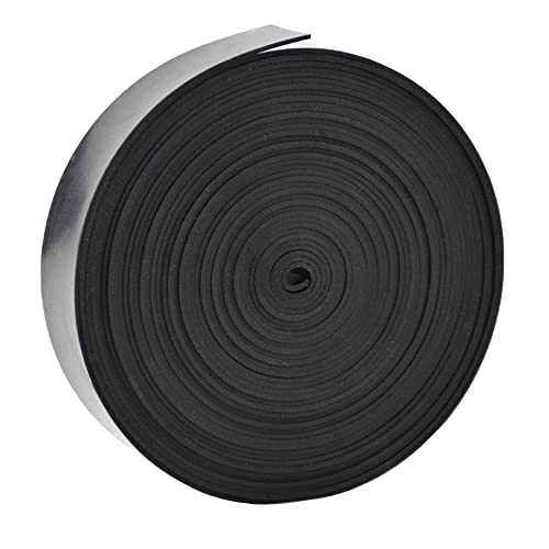Solid Rubber Strips Neoprene Rubber Weather Stripping for Door Seals Under Bottom (1" X 25' / .062" thick(No Adhesive）)