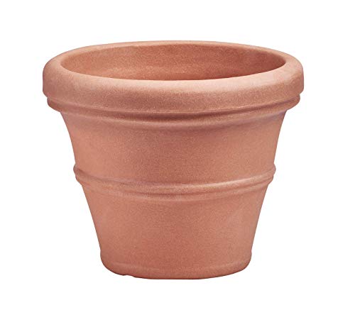 Brunello Classic Rolled Rim Planter (27 Inch / Terracotta Color)