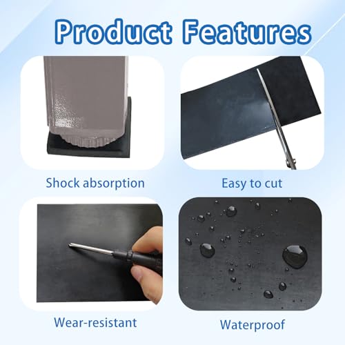 Black Adhesive Rubber Strip (10 Foot)