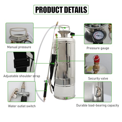 3.5 Gallon Stainless Steel Sprayer Hand Pump Sprayer