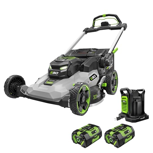 Electric Lawn Mower (30" / w/(2) 6.0Ah Batteries + Charger)