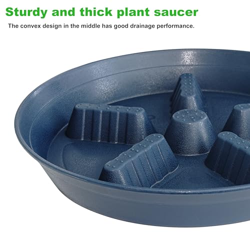4 Pack Plant Saucer 12 inch (12"-4 Pack / Blue)