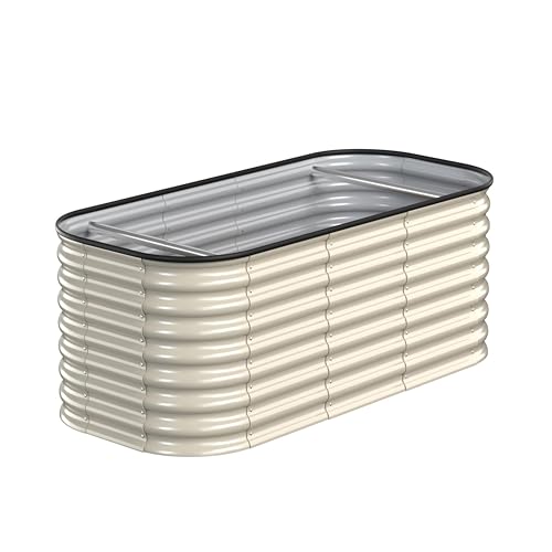 6x3x2 FT Raised Garden Bed (Ivory White / 6x3x2FT)