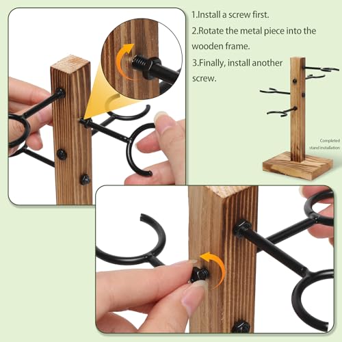 Plant Terrarium Propagation Stations with Wooden Stand