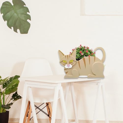 Yellow Cat Planter Pots