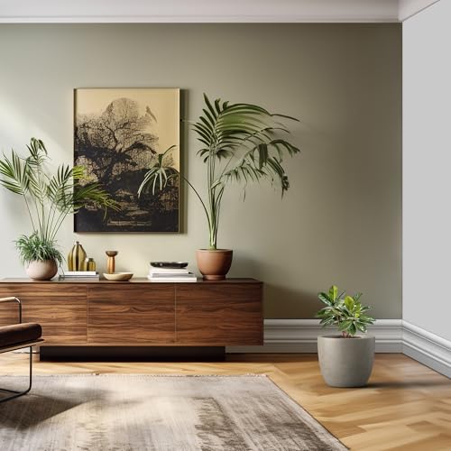 Modern Home Minimalist 14" Dia Weathered Concrete Bowl Planter (Weathered Concrete / 14-Inch Dia)