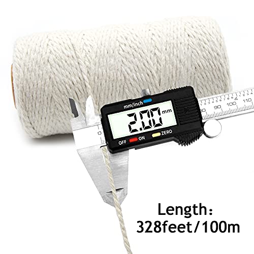 Cotton Twine Natural Jute Packing & Wrapping Twines (984 Foot)