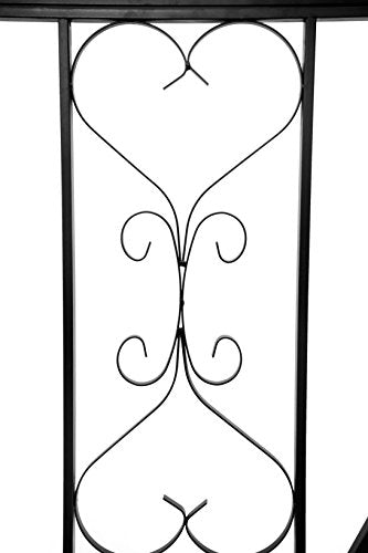 Steel Garden Arch with Seat for 2 People