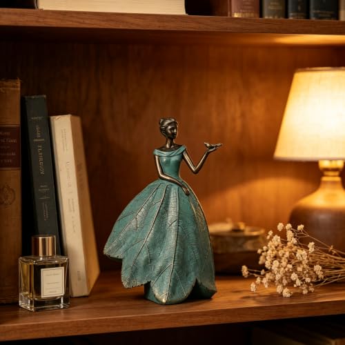 Fairy Statue Collection Home Decoration (Green-dragonfly / Small)