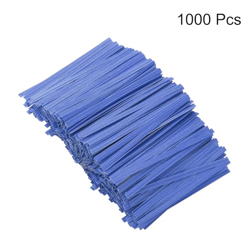 1000pcs Bag Twist Ties 3.5" Reusable Kraft Paper Twist Ties Wire Cable Ties for Party Bread Candy Cake (1000 Count)