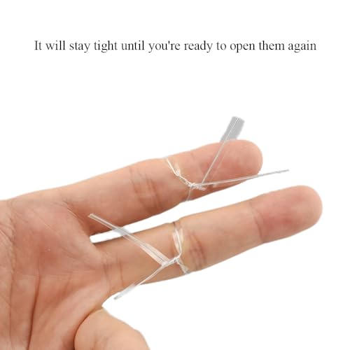 300Pcs 4inches Cear Metal Twist Ties Bread Candy Coffee Bag Ties Plant Garden Twist Ties for Cellophane Treat Bags Gift Wraping Bags Plastic Bags Halloween Party Cake Present Art Crafts (300 Count)