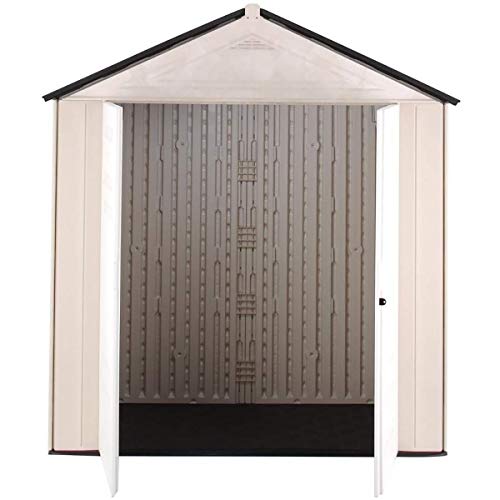 Resin Outdoor Storage Shed With Floor (7'x4' / Beige)