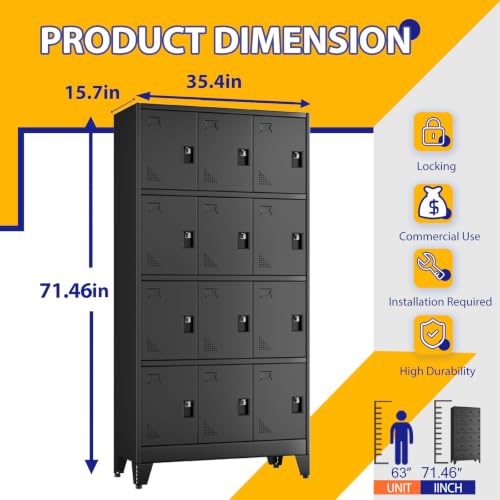 Metal Storage Lockers for Employees with Lock