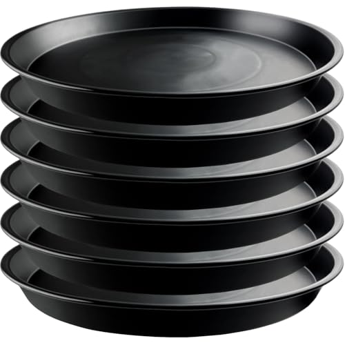 6 Pack 15 Inch Black Plant Saucers (Black / 15-inch (6 pack) Black)