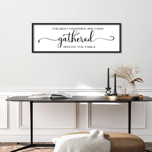 The Best Memories Are Made Gathered Around The Table Wall Decor (The Best Memories Are Made Gathered Around The Table / 16"x48")