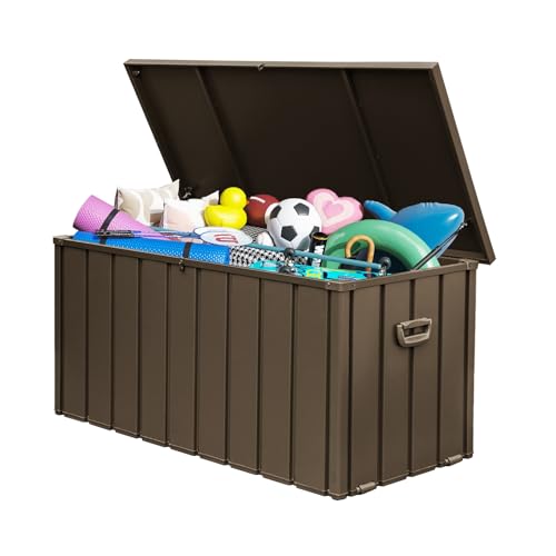 Domi 160Gallon Deck Box (Brown / 160 Gallon)