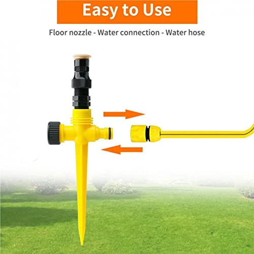 360° Rotation Auto Irrigation System Garden Lawn Sprinkler Patio (5 Count)