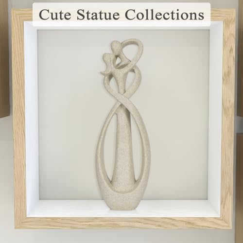 Kissing Lovers Statue Abstract Sculpture (Sandstone / Large)