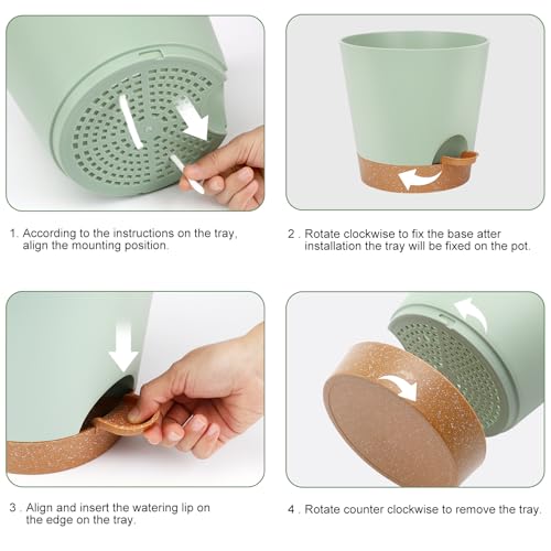 8 Inch Plant Pots (2 Count)