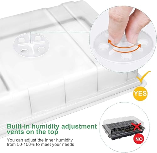10Pack Seed Starter Tray (Black / 40-Cell 10-Pack)