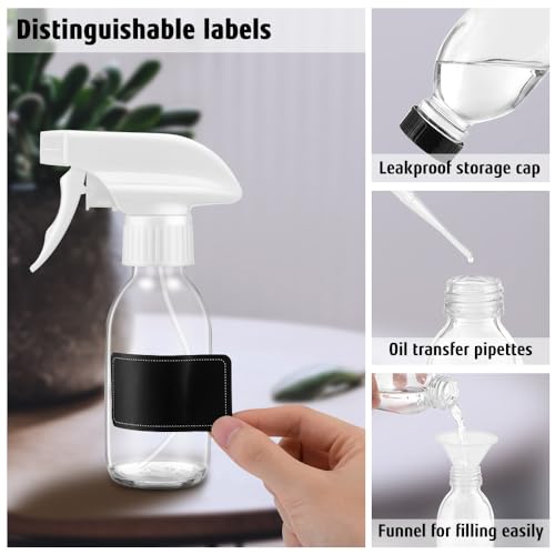 Small Glass Spray Bottle 4 OZ