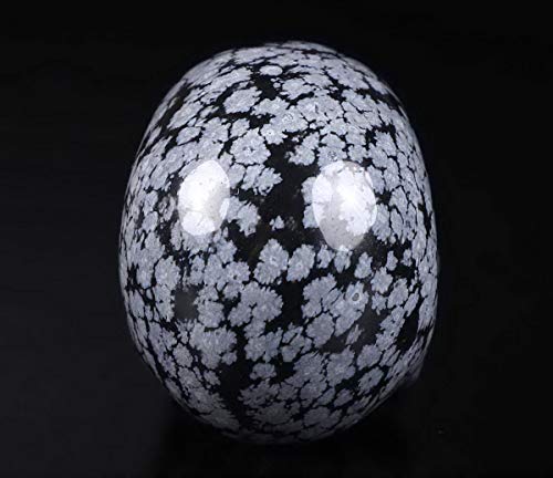 2.0" Snowflake Obsidian Crystal Skull (2.0" Snowflake Obsidian)