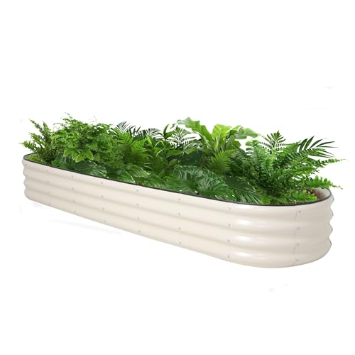 Galvanized Raised Garden Bed Kit Outdoor Metal Garden Planter Box for Backyard Gardening