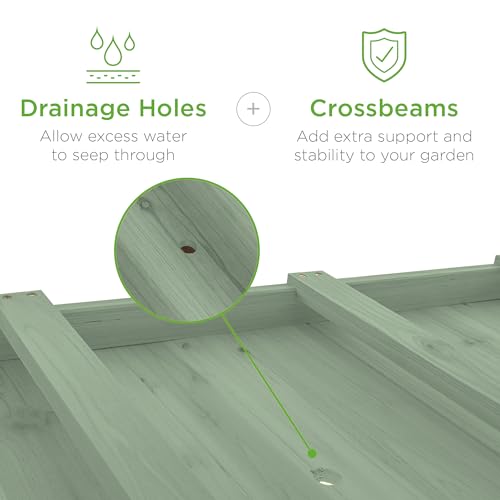 Raised Garden Bed 48x24x32 (Sage / 48x24x32in)