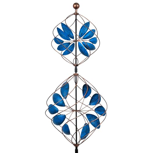 Large Wind Spinner Outdoor (Blue,bronze)