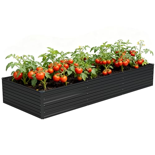12x4x2ft Galvanized Raised Garden Bed