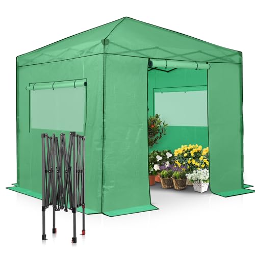 8x8 Easy Setup Pop Up Greenhouse