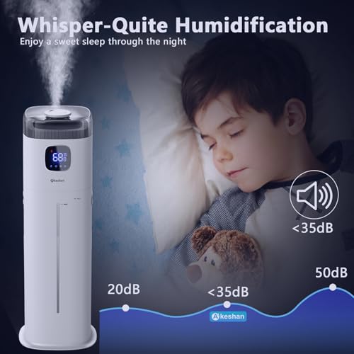 Large Humidifier for Bedroom (White S)