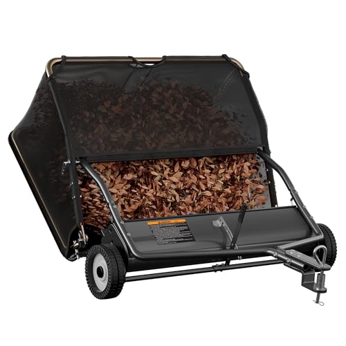 48" Lawn Sweeper Tow Behind (48 inch / Black)