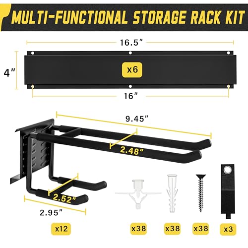 Garage Wall Organizer (Black / 99"21Pack)