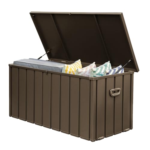 Domi 120 Gallon Deck Box (Brown / 120 Gallon)