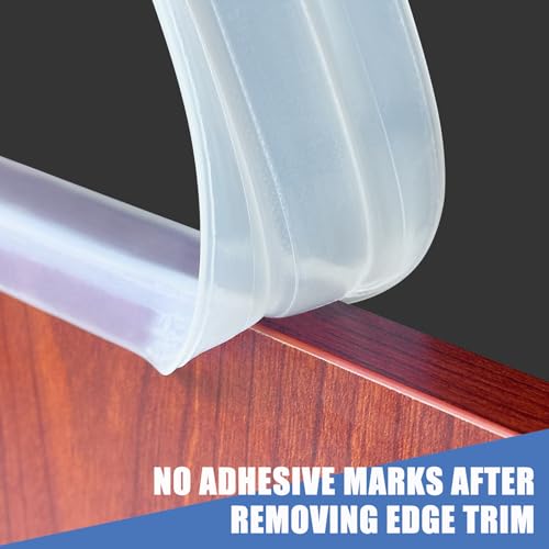 Clear Rubber Edge Trim (Fit 1" - L20' / Clear)